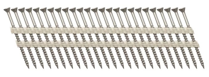Beck SCRAIL - Išsukamos vinys juostose 33° (2.8/3.2 x 50 mm) (1000 vnt.) A2