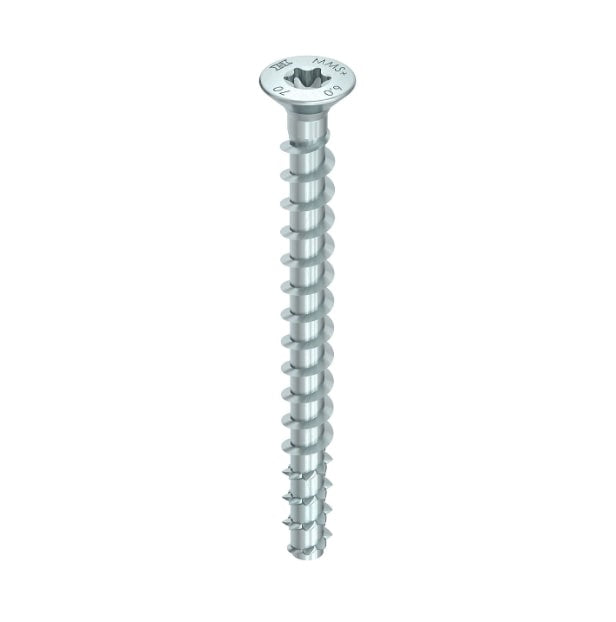 HECO MMS-plus - Betonsraigtis įleidžiama galva / TX40 (7.5 x 100 mm) (50 vnt)