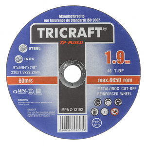 TRICRAFT XP Plus II plieno pjovimo diskas - 230 × 1,9 × 22,2 mm (Metalui/INOX)