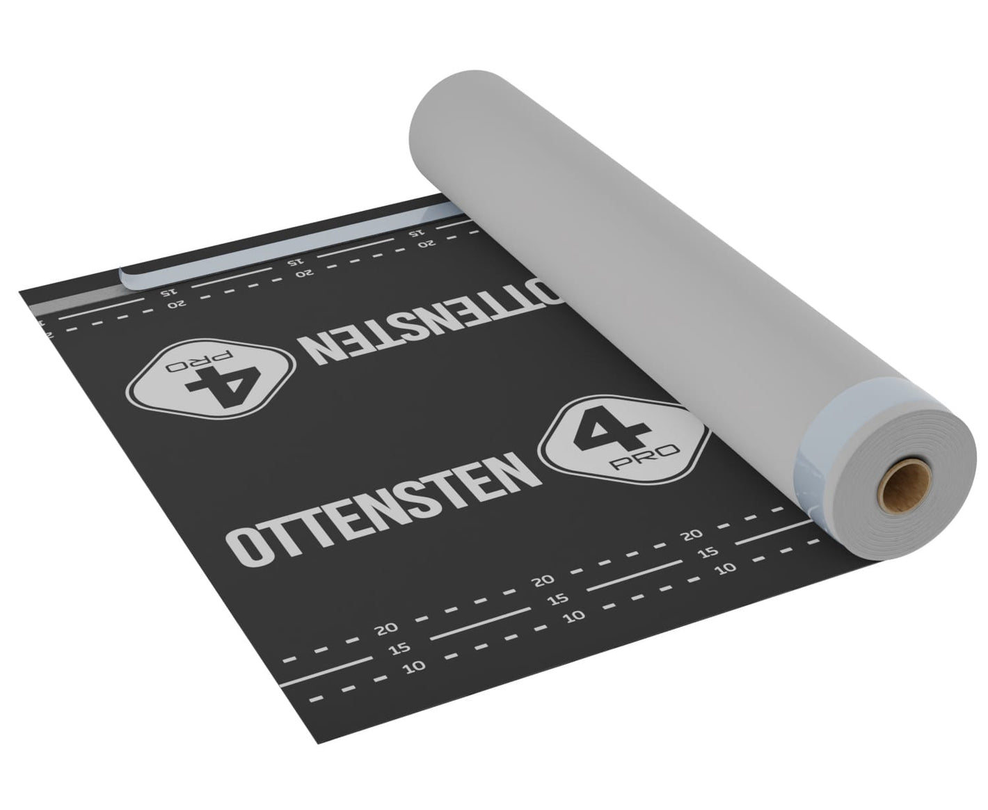 4PRO-135SK2 - Difuzinė plėvelė su 2 lipniomis juostomis 135 g/m² (1.5 x 50 m) (75m2)