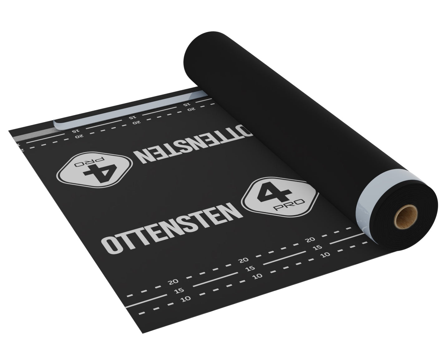 4PRO-170SK2 - Difuzinė plėvelė su 2 lipniomis juostomis 170 g/m² (1.5 x 50 m) (75m2)