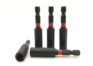 4PRO Magnetic Bit Holder Extension 60mm 1/4" HEX, 5 pcs (S2 Steel)