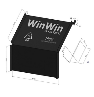 Difuzijai atviros stogo plokštės "Win Win" (atstumas tarp gegnių 900 mm) (450 x 850 x 50 mm)