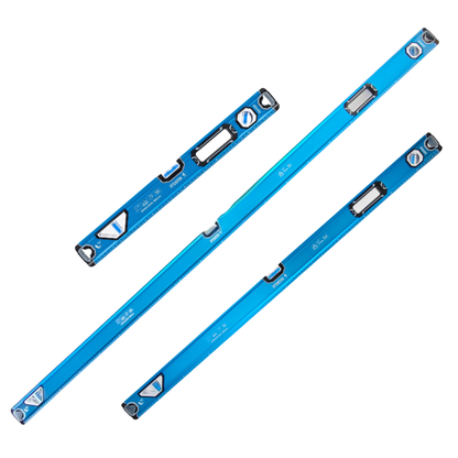 4PRO magnetinių gulsčiukų komplektas, 3 vnt. (60/120/200 cm), su 3 akutėmis ir rankenomis
