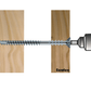 Eurotec Justitec - Distanciniai medsraigčiai įleidžiama galva, cinkuoti (6 x 70-160 mm)
