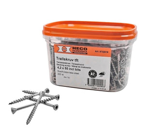 HECO - Medsraigčiai terasai (5.0 x 100 mm) (100 vnt.) A2