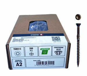 Decking wood screw 4.0 × 50 SK A2