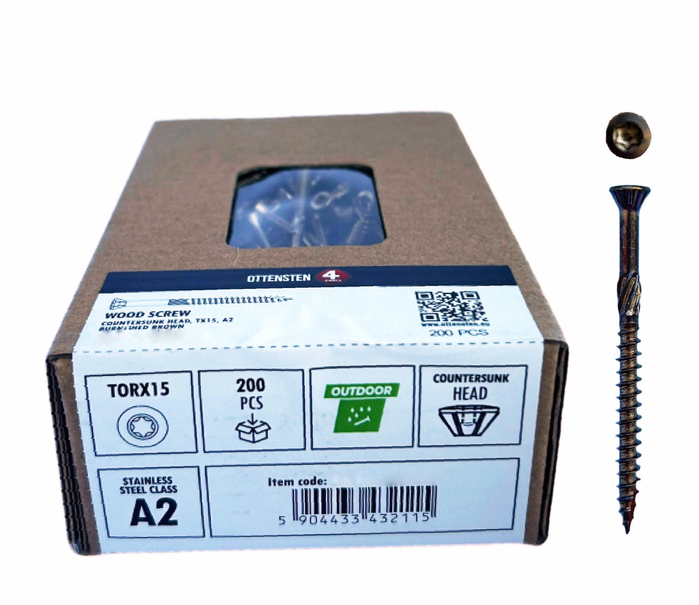 4PRO - Terasinis medsraigtis A2 (4.5 × 60 mm)