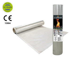 WINCO A2 Firevap - Nedegi, šilumą atspindinti membrana, oro ir garų kontrolei (1.2m x 50m; 60m2)