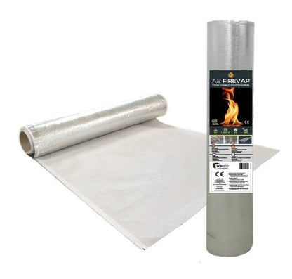 WINCO A2 Firevap - Non-flammable, heat-reflecting membrane for air and vapor control (1.2m x 50m; 60m2)