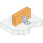 AB70 Simpson Strong-Tie - Tvirtinimo kampas (70 x 70 x 55 mm) (2 mm)