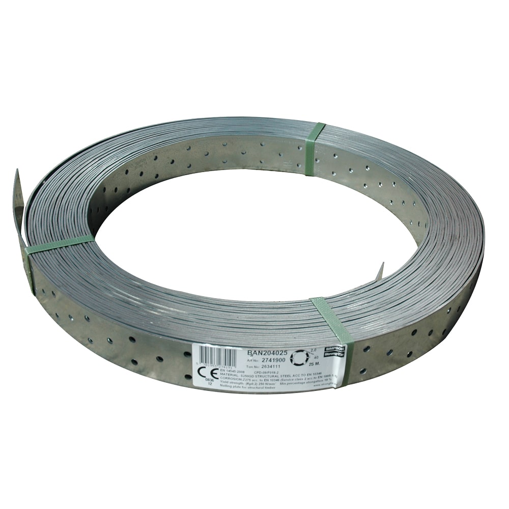 BAN204025 - Perforuota juosta (40mm x 2mm) (25 m)