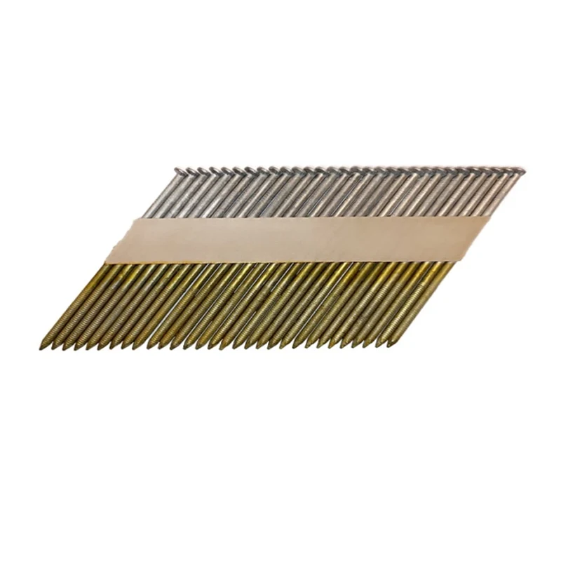 Construction Nails in Strip 2.8x50 mm; 34°; 12 µm Galvanized; Ring Shank (3000 pcs)