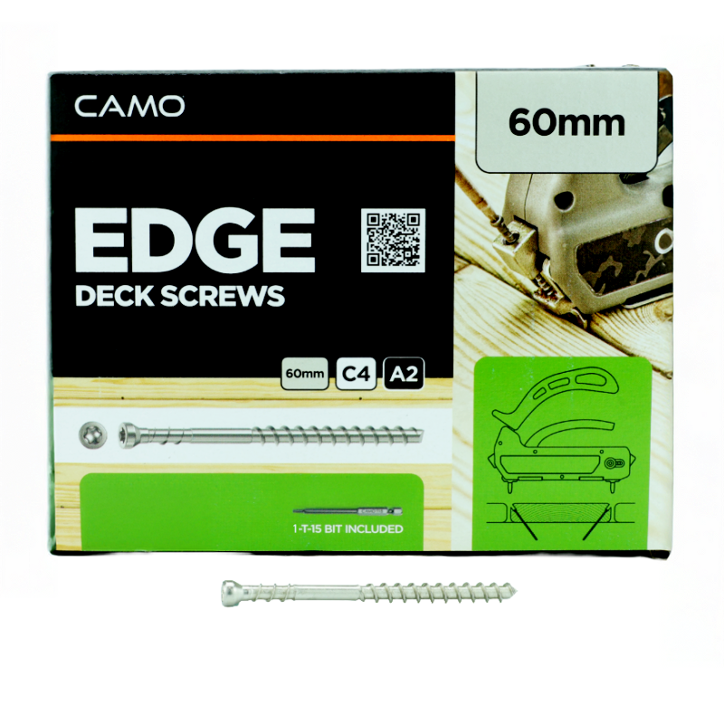 Deck Screws 4.2X60mm, A2, 200pcs., (HECO / CAMO Hidden Fastening System)