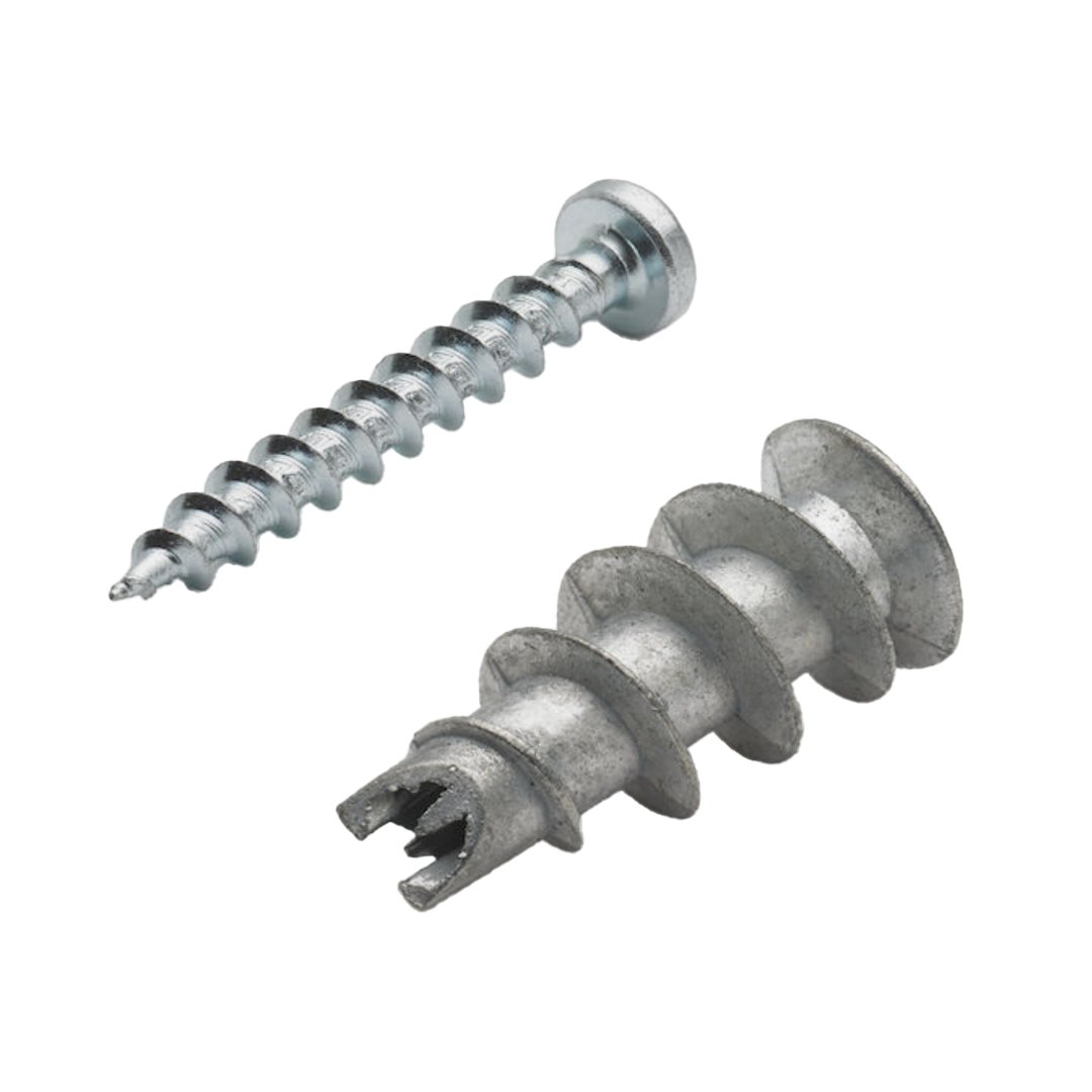 Self-Drilling Metal Anchors for Gypsum Board 4.2 × 35 / 14 × 33 mm – with Screw (5pcs)