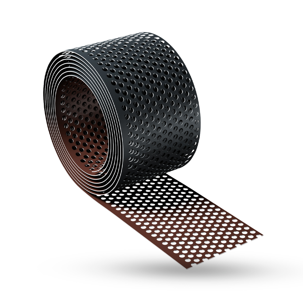 Eaves Grate for Roof Structure Protection Against Insects and Birds (100 mm x 5 m – Brown)