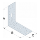 E9/2.5 Simpson Strong-Tie - Sustiprintas tvirtinimo kampas (154 x 152.5 x 65 mm) (2.5 mm)