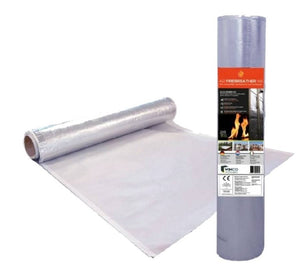 WINCO Firebreather Alu A2 W1 - Nedegi, šilumą atspindinti, difuzinė membrana (1.2 m x 35 m/50 m; 42 m2/60 m2)
