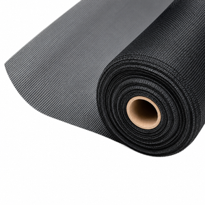 Stiklo pluošto tinklelis nuo vabzdžių, juodas (0.2 x 1.6 x 1.8 x 1400 mm) (30 m)