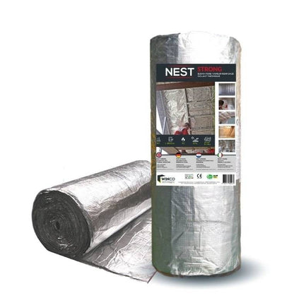 WINCO Intech Strong - Nedegi, šilumą atspindinti membrana, oro ir garų kontrolei (1m x 25m; 25m2)