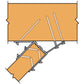 LSSU216/60 - Reguliuojamas gegnių laikiklis (216 x 60 x 1.2 mm)