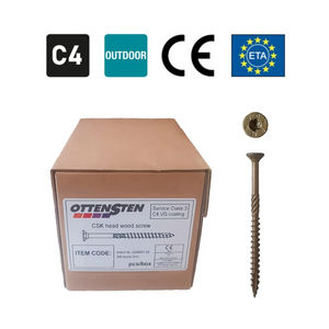4PRO - Medsraigčiai įleidžiama galva (6.0 x 90-180 mm) (100 vnt) C4