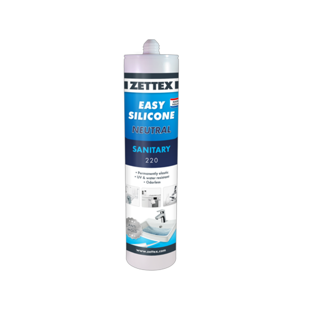 Zettex Sanitary Silicone (White; 310 ml)