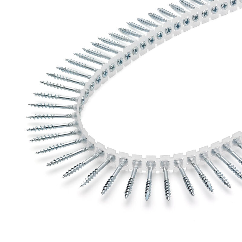 Juostiniai medsraigčiai medžio grindų/terasų tvirtinimui, cinkuoti (4.2 x 35 mm) (1000 vnt)