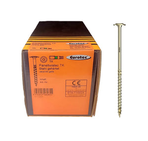 Eurotec Paneltwistec - Medsraigčiai padidinta galva, cinkuoti (6 x 50-220 mm) (100 vnt)