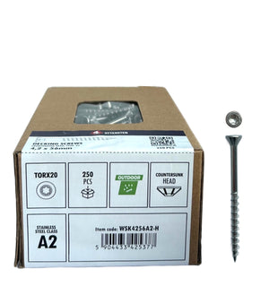 4PRO – Stainless Steel Decking Facade Wood Screws A2 (4.2 × 42–56 mm)