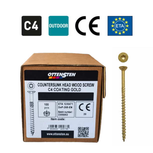 Ottensten - KTX medsraigčiai įleidžiama galva, TTX30 (6.0 x 80-160 mm) C4 (1)