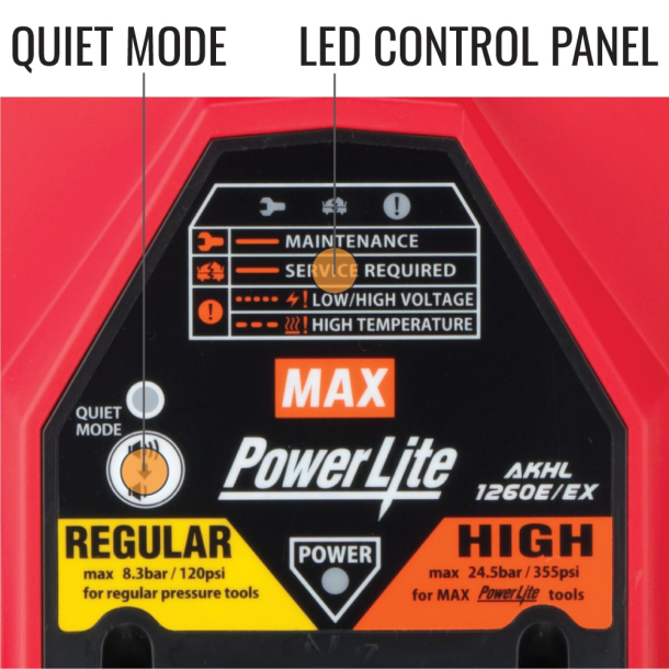 MAX PowerLite® AKHL1260EX - Aukšto slėgio kompresorius (21.5 L) (2)