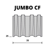 OMER JUMBO CF/25 - Banguotos vinys (25 mm) 1250 vnt