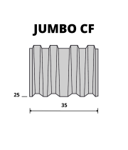 OMER JUMBO CF/25 - Banguotos vinys (25 mm) 1250 vnt