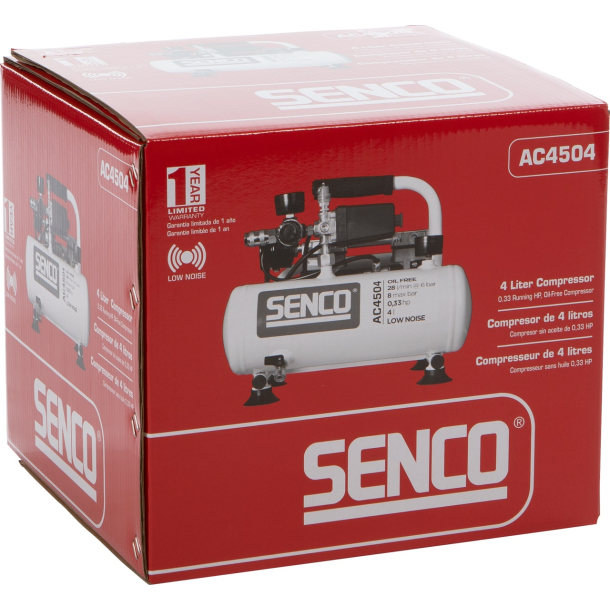 SENCO AC4504 - Tyliai veikiantis kompresorius (4 L) (2)