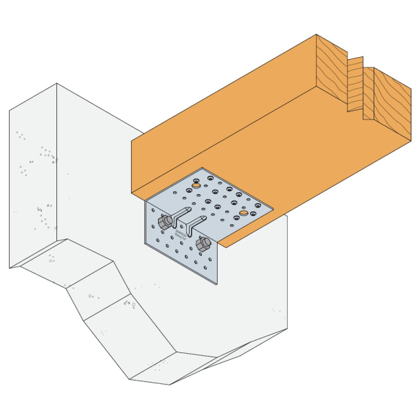 AG922 Simpson Strong-Tie - Sustiprintas tvirtinimo kampas (121 x 79 x 150 mm) (2.5 mm) (4)