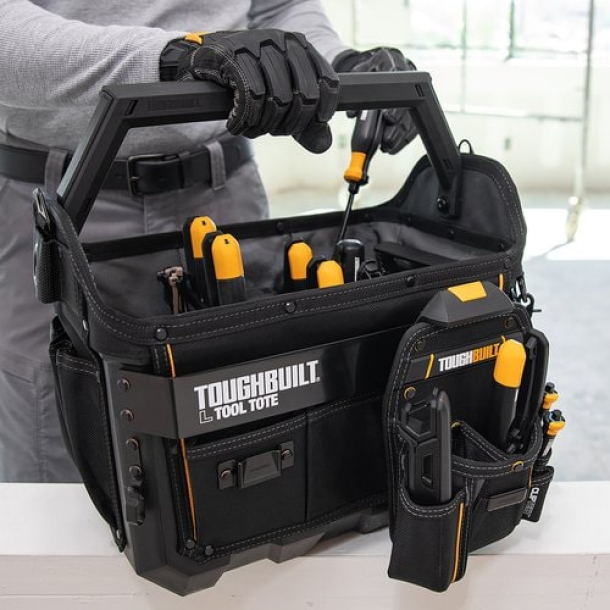 ToughBuilt Tool Tote - Atviras įrankių krepšys (L dydis, 40cm) (2)