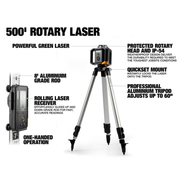 ToughBuilt – 360° rotacinis lazerinis nivelyras (152 m) (2)