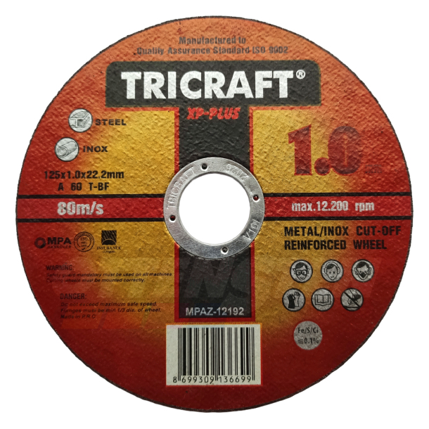 TRICRAFT - Pjovimo diskas XP Plus 125x1x22 T41 (25 vnt) (1)