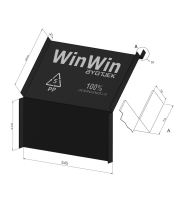 Difuzijai atviros stogo plokštės "Win Win" (atstumas tarp gegnių 600 mm) (450 x 850 x 50 mm)