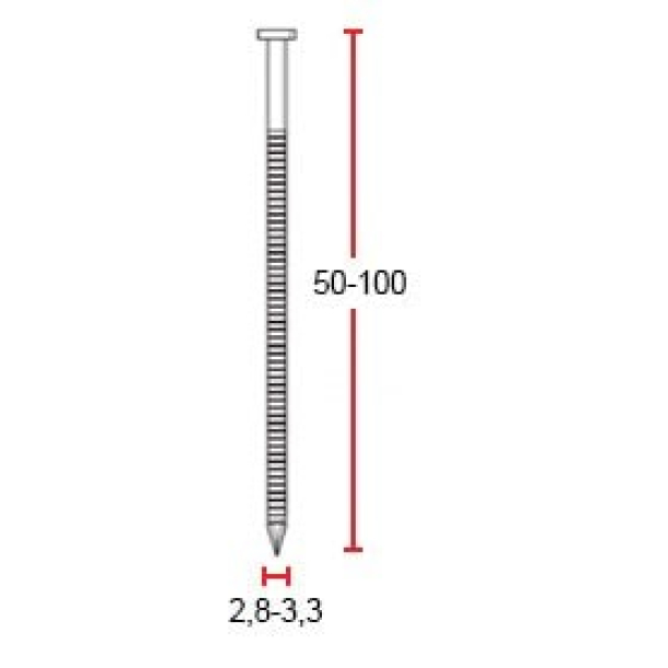 4PRO CN90 - Būgninė viniakalė (50 - 90 mm) (16 °) (4)
