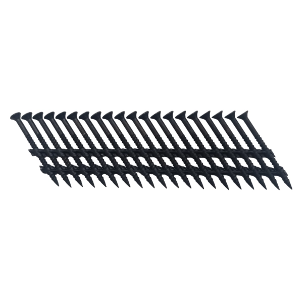 Beck SCRAIL - Išsukamos vinys juostose 34°, juodai oksiduotos (2.8/3.2 x 50 mm) (1000 vnt.) A2 (1)