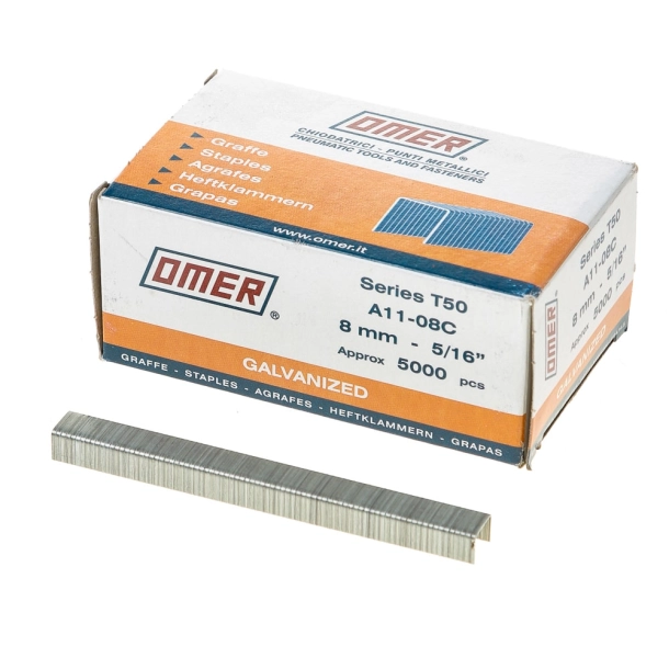 140/T50 tipas - Omer kabės, cinkuotos (8 - 10 mm) (20 ga)  (2)