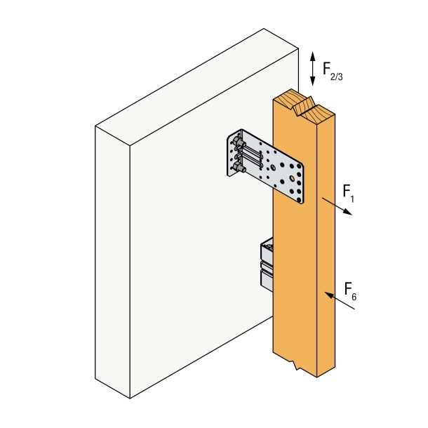 ABR220 Simpson Strong-Tie - Sustiprintas tvirtinimo kampas (220 x 40 x 95 mm) (2 mm) (4)